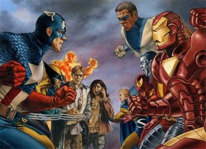 Civil War Marvel comics Iron Man Captain America