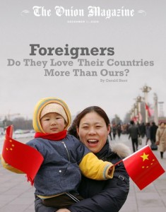 Foreigners love their countries more than ours