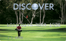 Discover More Golfer Design Credit Card